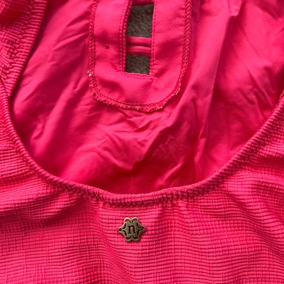 NWT  Nanette Lepore Women's High Leg Pink One Piece Swimsuit size 8 - Picture 11 of 16